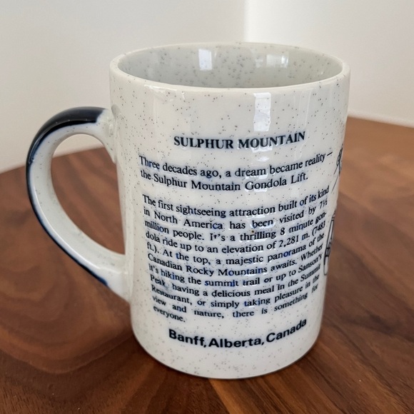 VINTAGE Banff Sulphur Mountain Gondola Lift Coffee Tea Mug Made Japan Souvenir - Picture 3 of 12